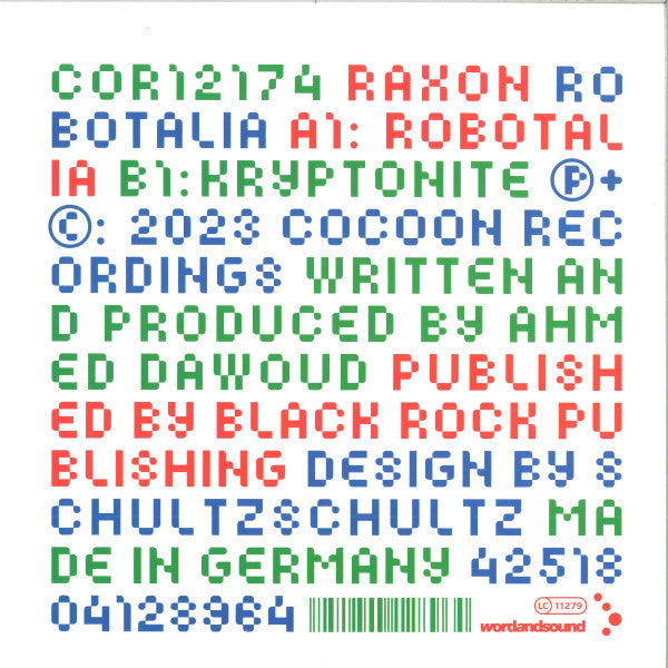 Raxon - Robotalia — back sleeve