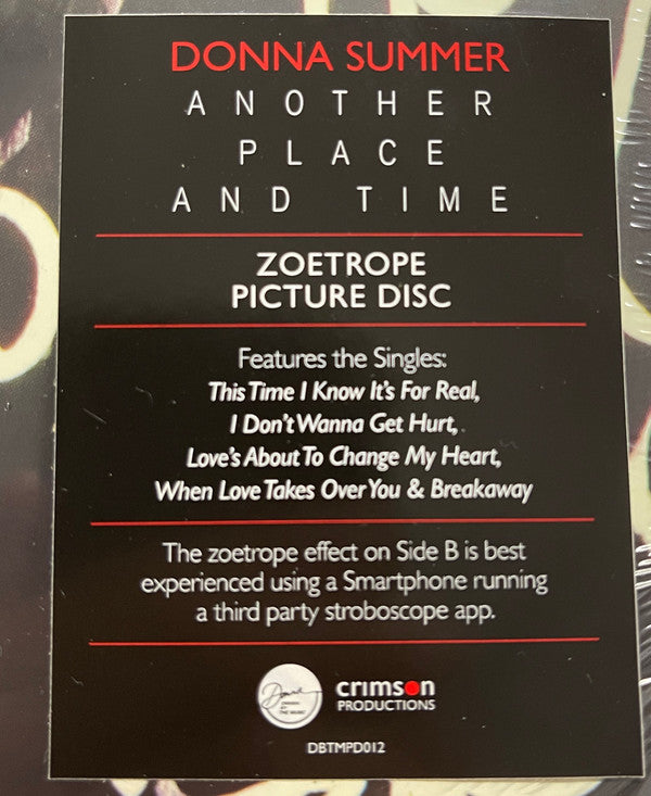 Donna Summer : Another Place And Time (LP, Album, Pic, RE, Zoe)
