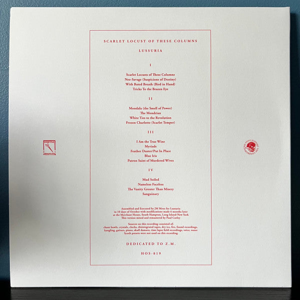 Lussuria (2) : Scarlet Locust Of These Columns (2xLP, Album, RE, RM, Bla)