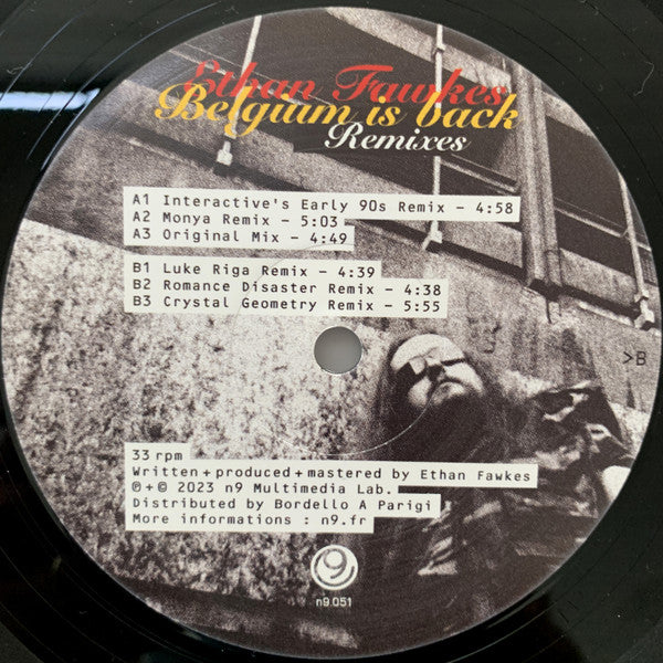 Ethan Fawkes : Belgium Is Back Remixes (12", EP, Ltd)