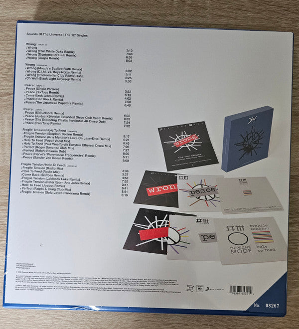 Depeche Mode - Sounds Of The Universe I The 12" Singles — back sleeve
