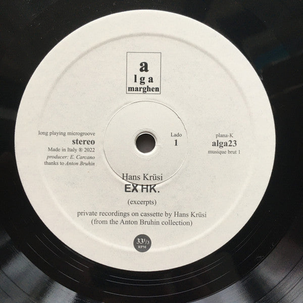 Hans Krüsi : EX HK. (LP, Ltd, RP)