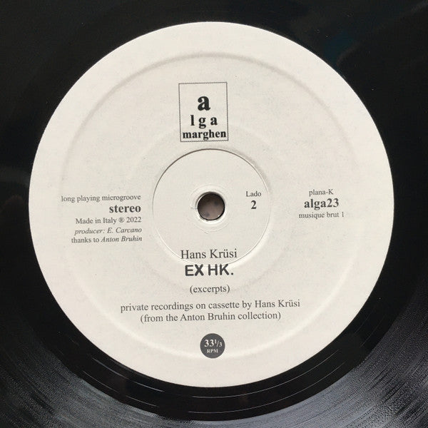 Hans Krüsi : EX HK. (LP, Ltd, RP)