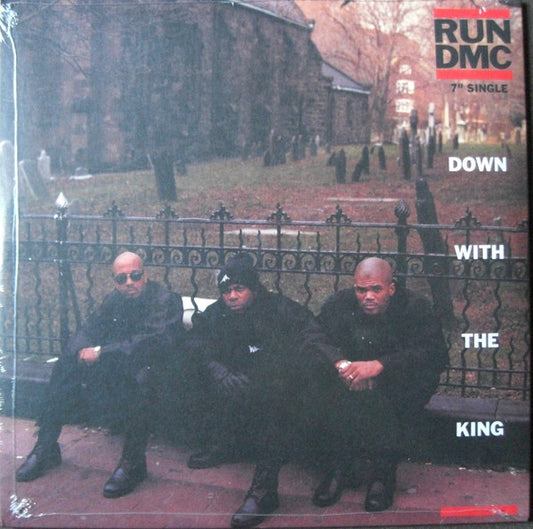 Run-DMC : Down With The King / Come On Everybody (7", RP, Red)