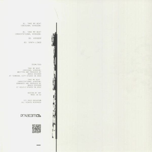 Boris Divider : Take My Beat (12", EP, Ltd, Sil)