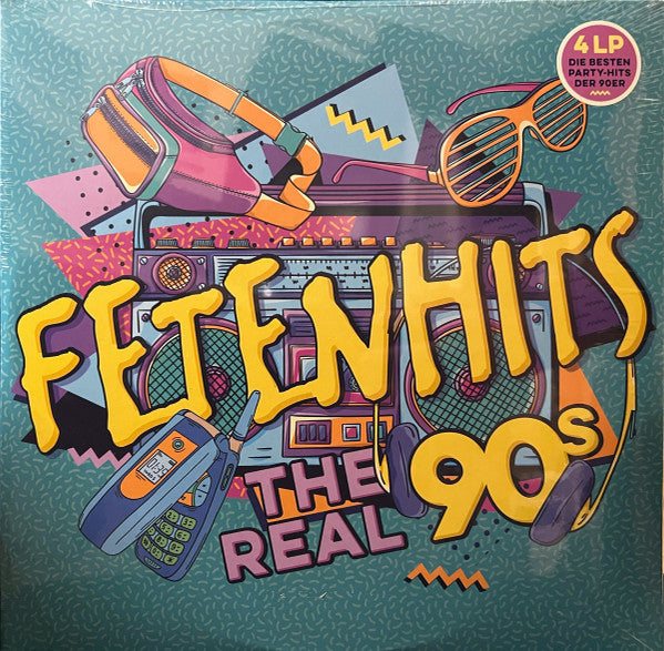 Various : Fetenhits - The Real 90s (4xLP, Comp)