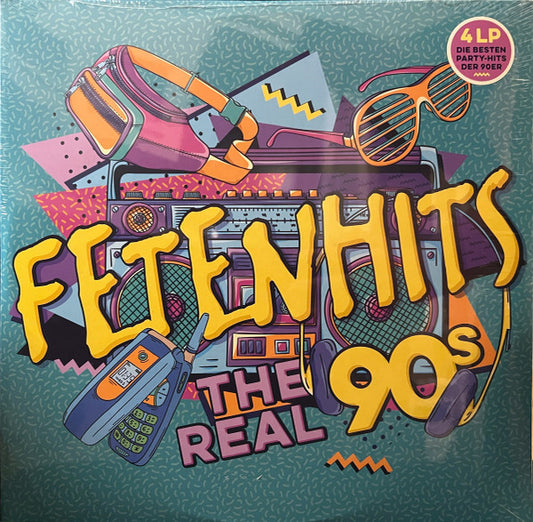 Various : Fetenhits - The Real 90s (4xLP, Comp)