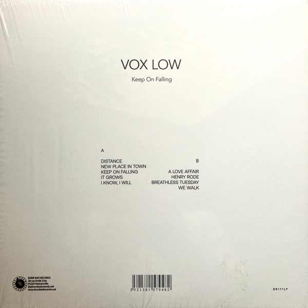 Vox Low - Keep On Falling — back sleeve