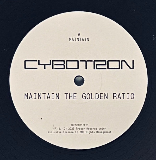 Cybotron - Maintain The Golden Ratio — front sleeve