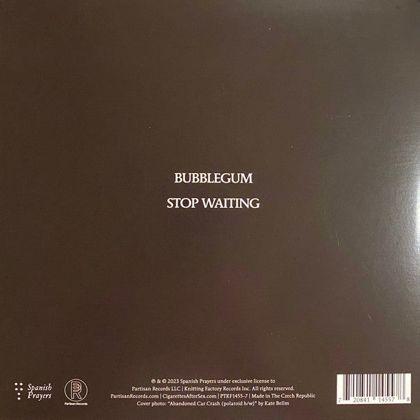 Cigarettes After Sex - Bubblegum — back sleeve