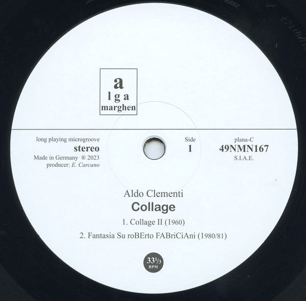 Aldo Clementi : Collage (LP)