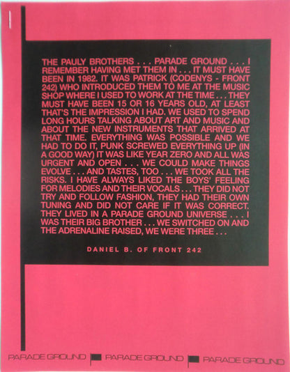 Parade Ground : The Golden Years (LP, Comp, RM)