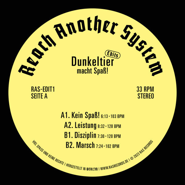 Dunkeltier : Macht Spaß! (12")