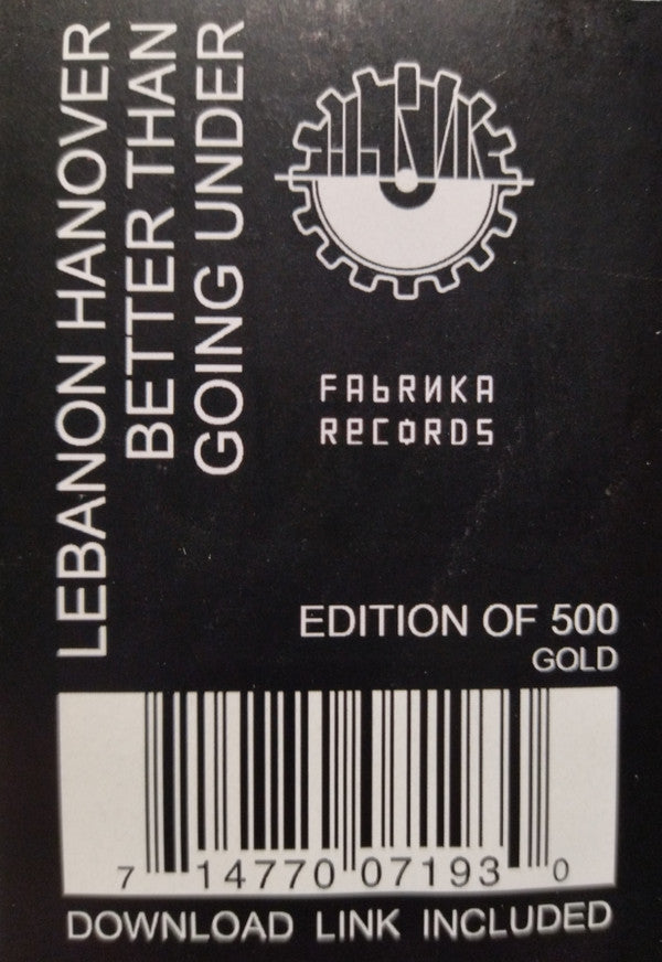 Lebanon Hanover - Better Than Going Under b/w Kyiv — back sleeve