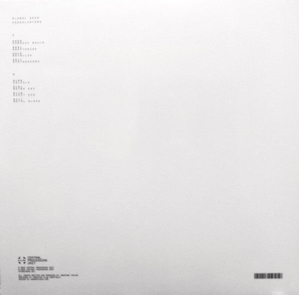 Global Goon - Nanoclusters — back sleeve