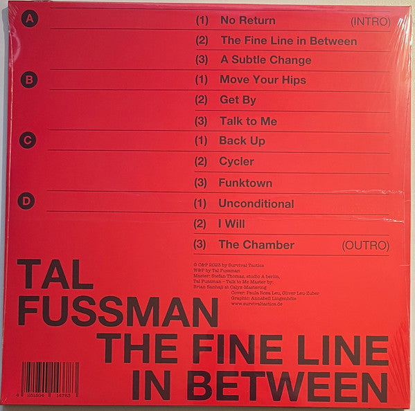 Tal Fussman - The Fine Line in Between — back sleeve