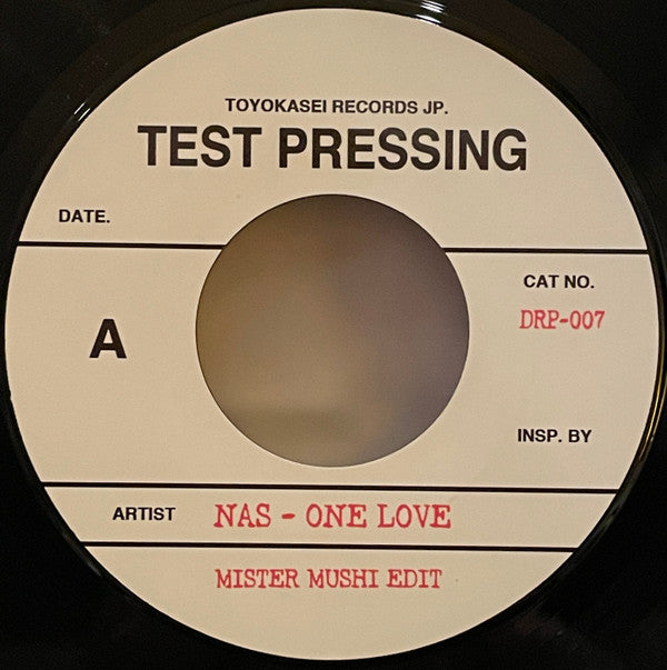 Nas - One Love - Mr Mushi Edits — front sleeve