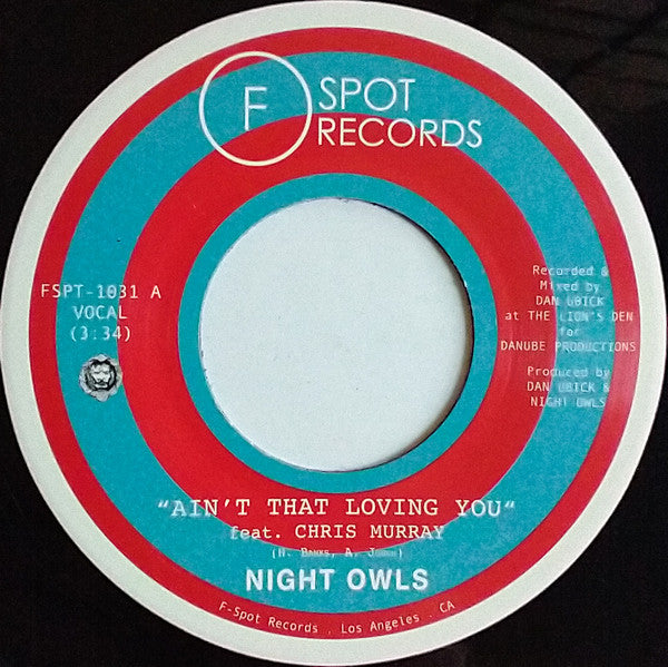 Night Owls  - Ain't That Loving You / Are You Lonely For Me Baby — front sleeve