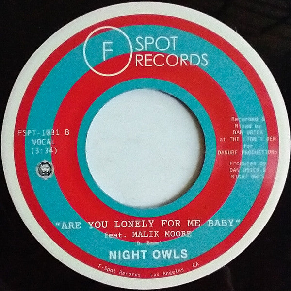 Night Owls  - Ain't That Loving You / Are You Lonely For Me Baby — back sleeve