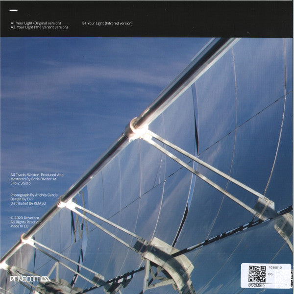 Boris Divider - Your Light — back sleeve