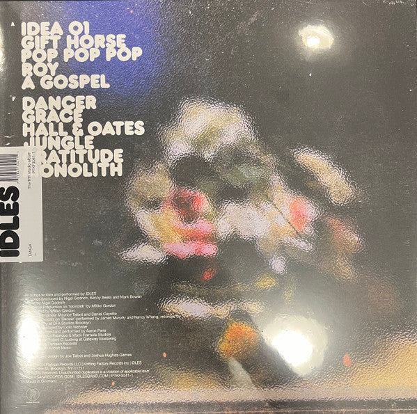 Idles - Tangk — back sleeve