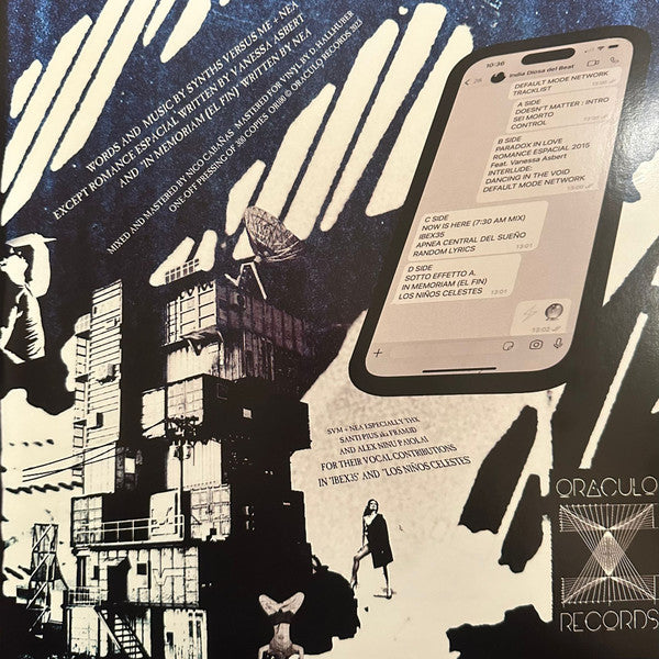 Synths Versus Me - Default Mode Network — back sleeve