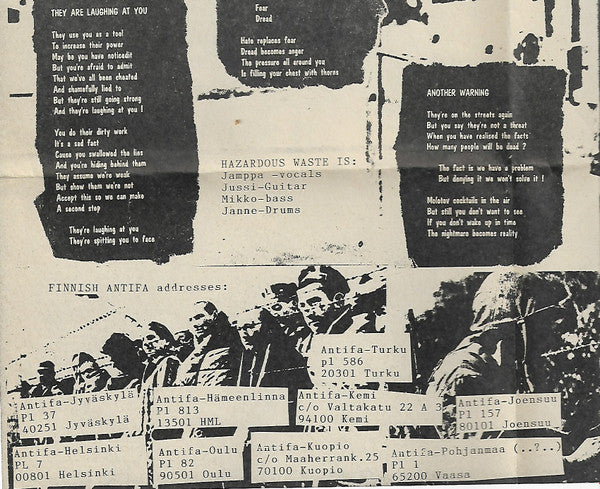 Hazardous Waste : Another Warning (7", EP)