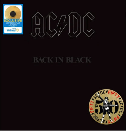 AC/DC - Back In Black (LP, Album, RE, RM, S/Edition, Gol) (Mint (M))