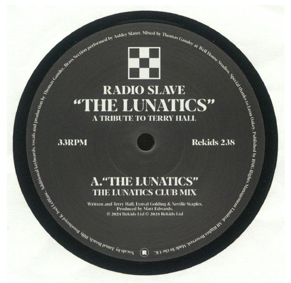 Radio Slave - The Lunatics: A Tribute To Terry Hall — front sleeve