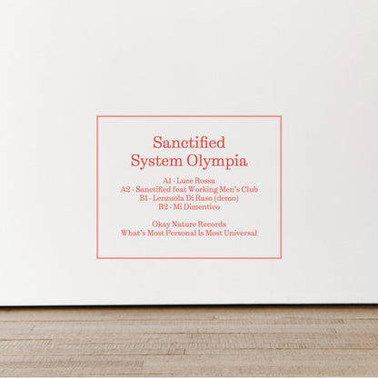 System Olympia : Sanctified (12", EP, Ltd)