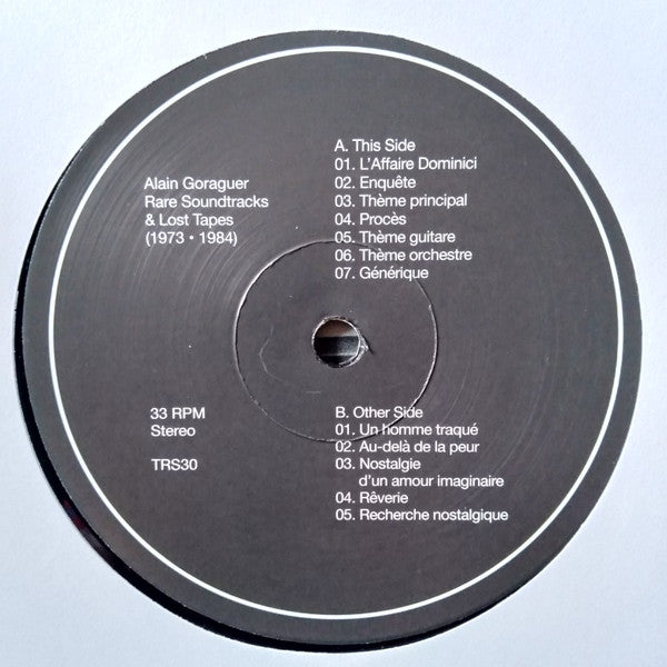 Alain Goraguer - Rare Soundtracks & Lost Tapes (1973 - 1984) (LP, Comp) (Mint (M))