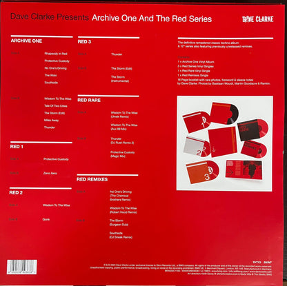 Dave Clarke : Archive One And The Red Series (Deluxe Edition) (12", Album + 12", EP, Red + 12", EP, Red + 12", EP)