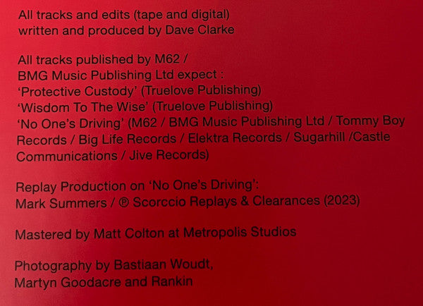 Dave Clarke : Archive One And The Red Series (Deluxe Edition) (12", Album + 12", EP, Red + 12", EP, Red + 12", EP)