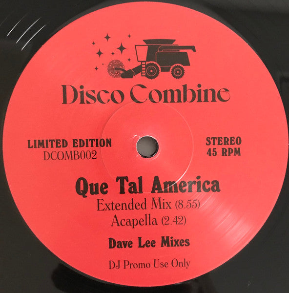 Dos Hombres Sonido - Que Tal America (Dave Lee Mixes) — back sleeve