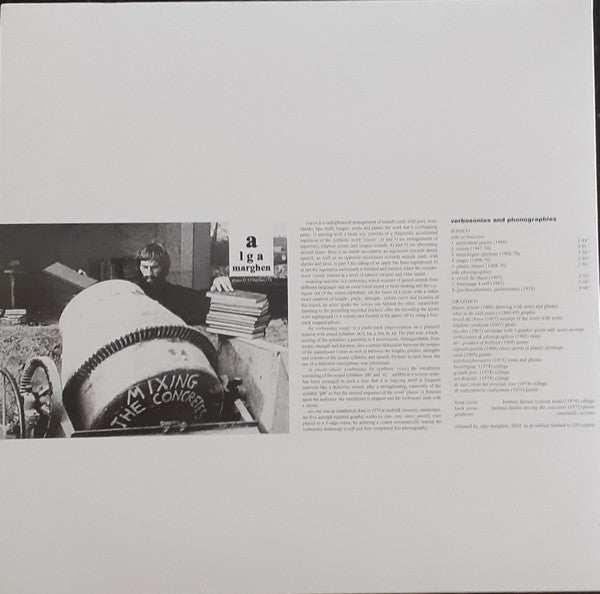 Herman Damen - Verbosonies And Phonographies — back sleeve