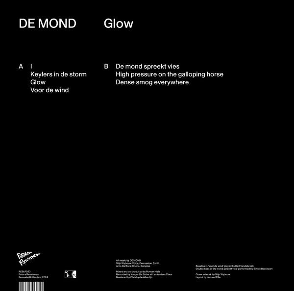 DE MOND - Glow — back sleeve
