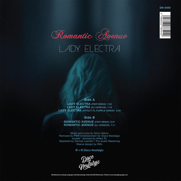 Romantic Avenue - Lady Electra — back sleeve