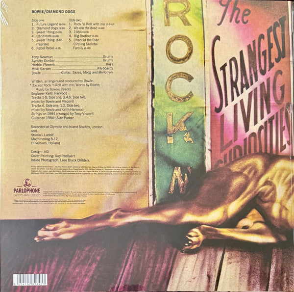 David Bowie - Diamond Dogs — back sleeve