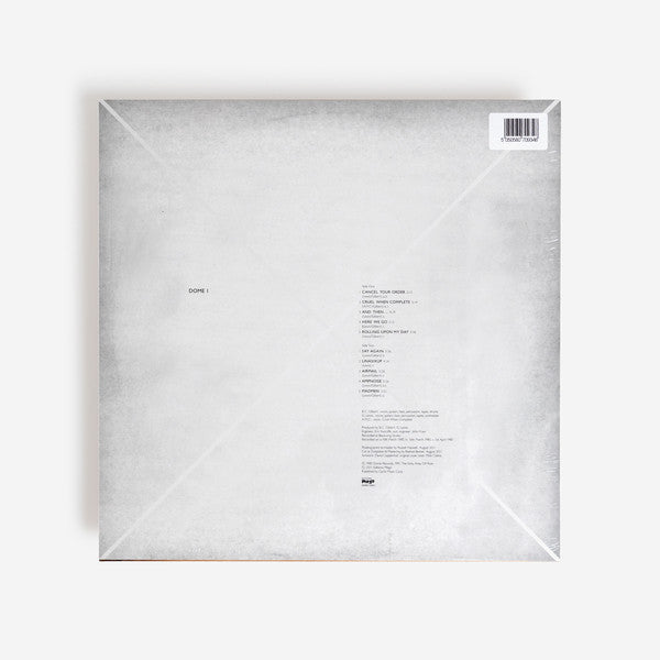 Dome - Dome 1 — back sleeve