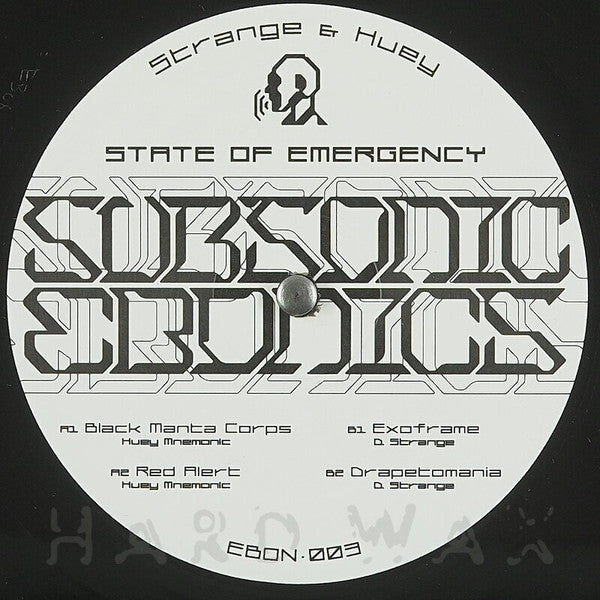 D. Strange (2) & Huey Mnemonic : State Of Emergency (12")
