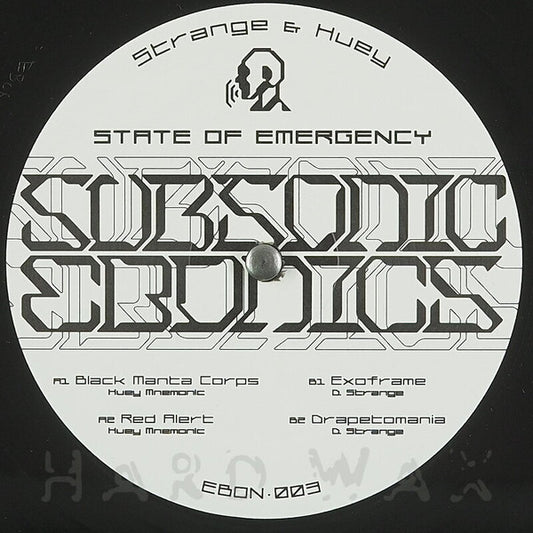D. Strange (2) & Huey Mnemonic : State Of Emergency (12")