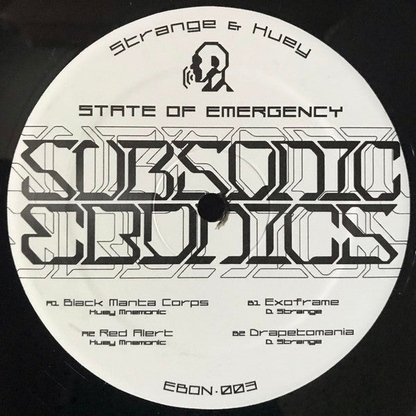 D. Strange (2) & Huey Mnemonic : State Of Emergency (12")