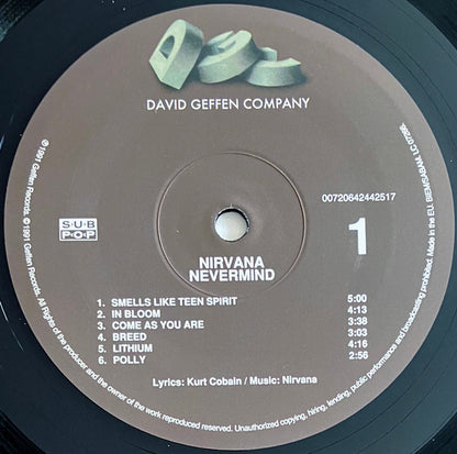 Nirvana : Nevermind (LP, Album, RE, RP, MPO)