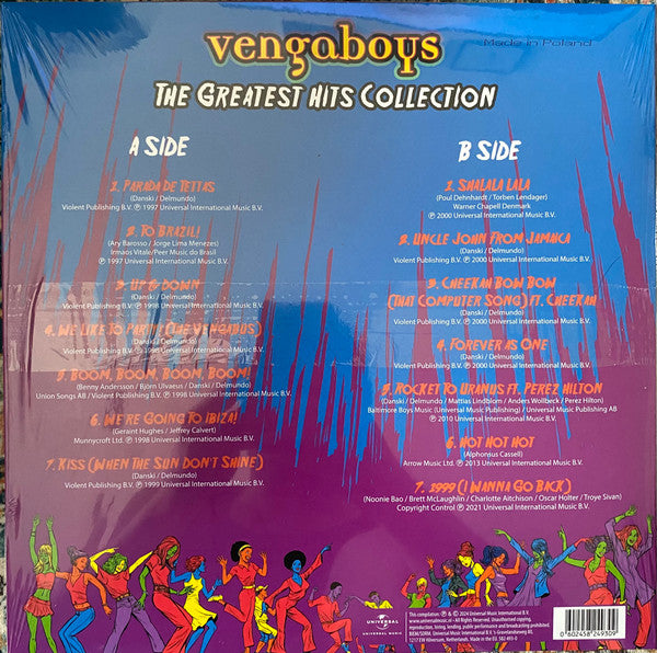 Vengaboys - The Greatest Hits Collection — back sleeve