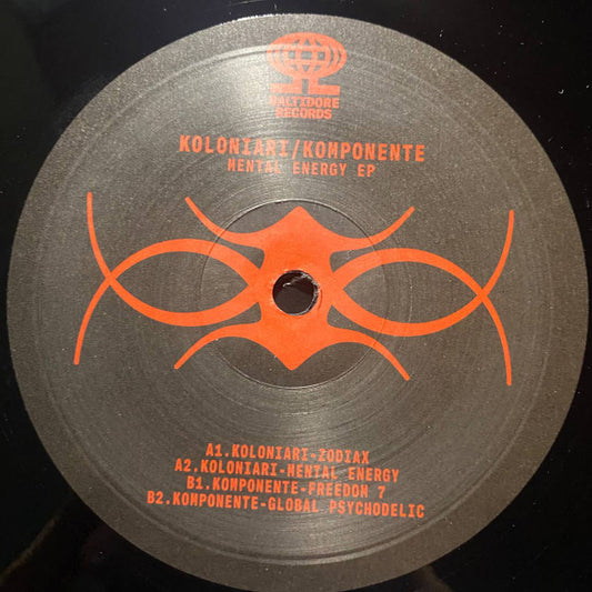 Koloniari / Komponente : Mental Energy EP (12", EP, Ltd)