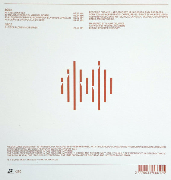 Federico Durand : Té De Flores Silvestres (LP, Album, Ltd, Num, Whi)