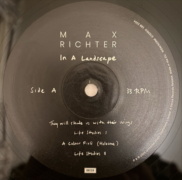 Max Richter : In A Landscape (2x12", Album)