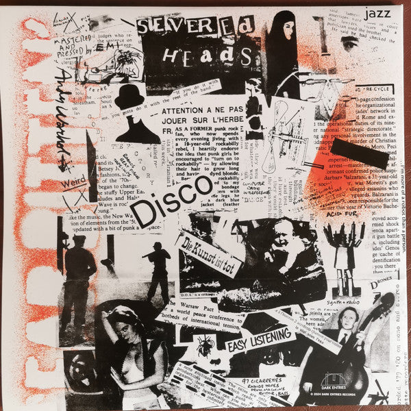 Severed Heads - Ear Bitten — back sleeve