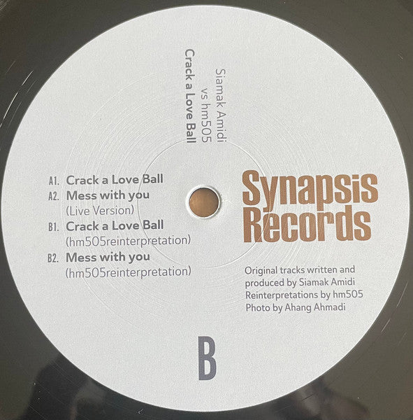 Siamak Amidi vs hm505 - Crack A Love Ball — back sleeve