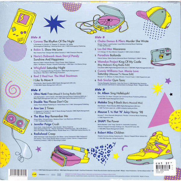 Various - Hits 90's — back sleeve